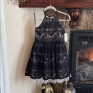 Everyday Dressy Sequin Hearts Girls, black lace